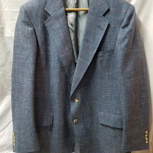 Austin Reed Blue Plaid Summer Blazer